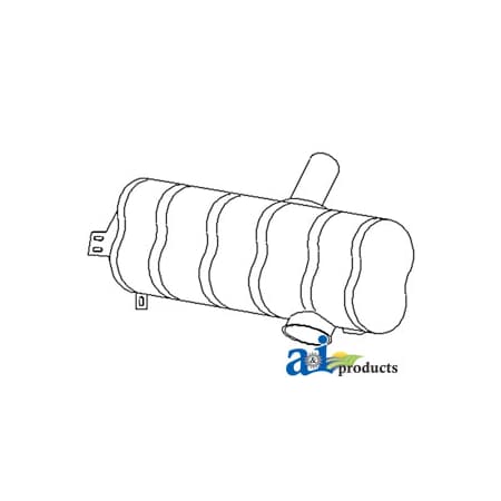 A & I Products Muffler (Underhood) 22" x9" x16" A-AL37167